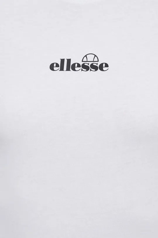 λευκό Βαμβακερό μπλουζάκι Ellesse Beckana Tee