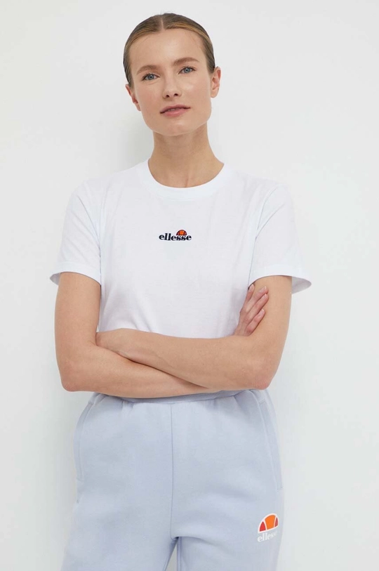 белый Хлопковая футболка Ellesse Juentos T-Shirt