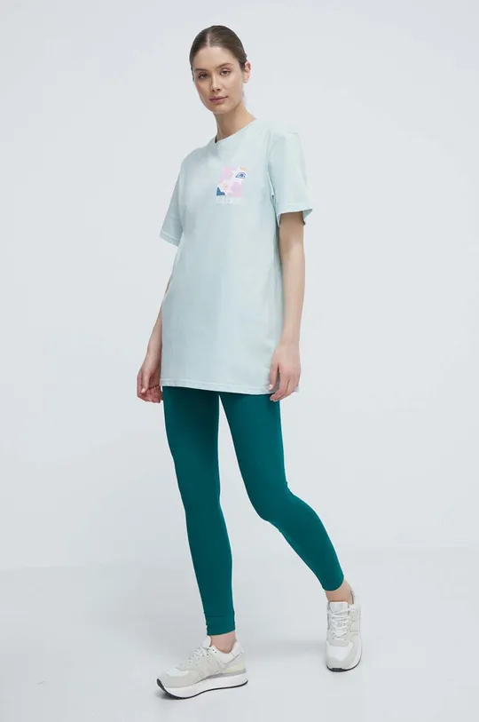 Ellesse t-shirt in cotone turchese
