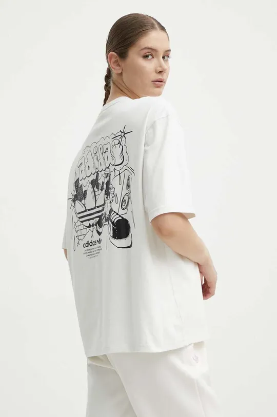 biela Bavlnené tričko adidas Originals Dámsky