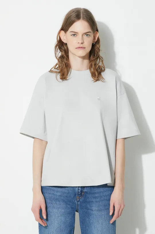 gray Carhartt WIP cotton t-shirt S/S Chester T-Shirt Women’s