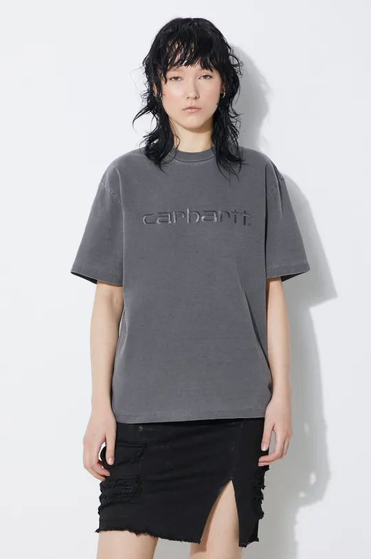 szary Carhartt WIP t-shirt bawełniany S/S Duster T-Shirt Damski