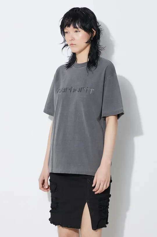 szary Carhartt WIP t-shirt bawełniany S/S Duster T-Shirt