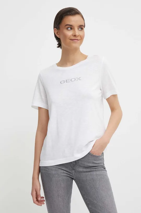 fehér Geox t-shirt W4510G-T3093 W T-SHIRT Női