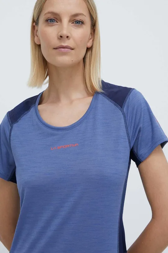 modra Športna kratka majica LA Sportiva Compass Ženski