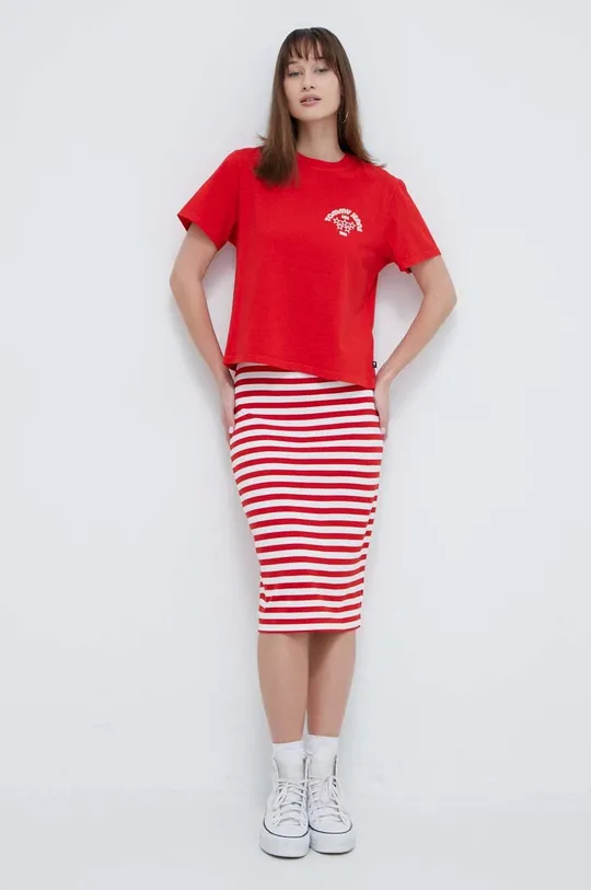 Tommy Jeans t-shirt in cotone rosso