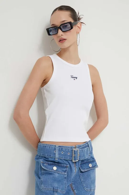 λευκό Top Tommy Jeans Γυναικεία