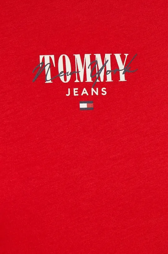 piros Tommy Jeans t-shirt
