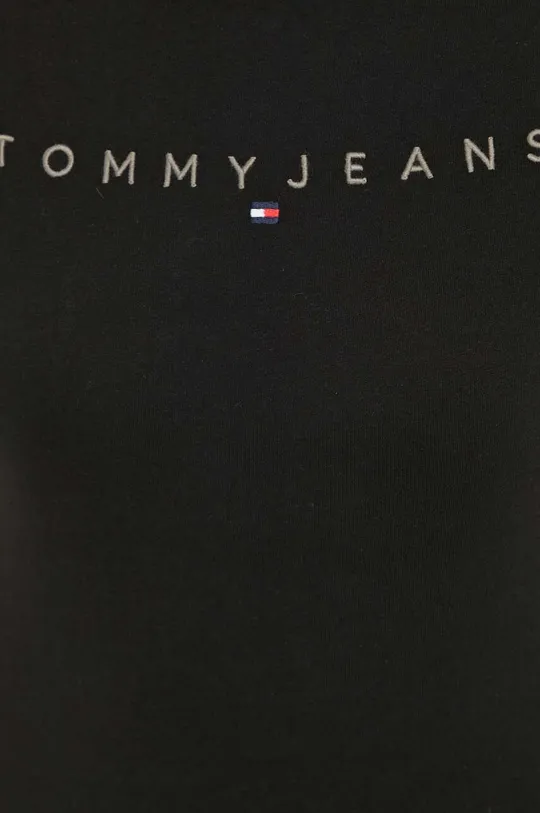 črna Bombažna kratka majica Tommy Jeans