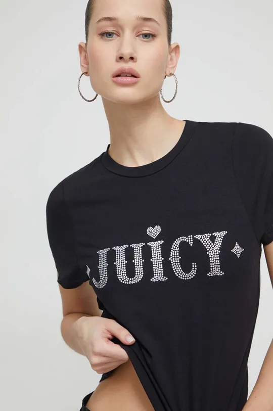 czarny Juicy Couture t-shirt Damski