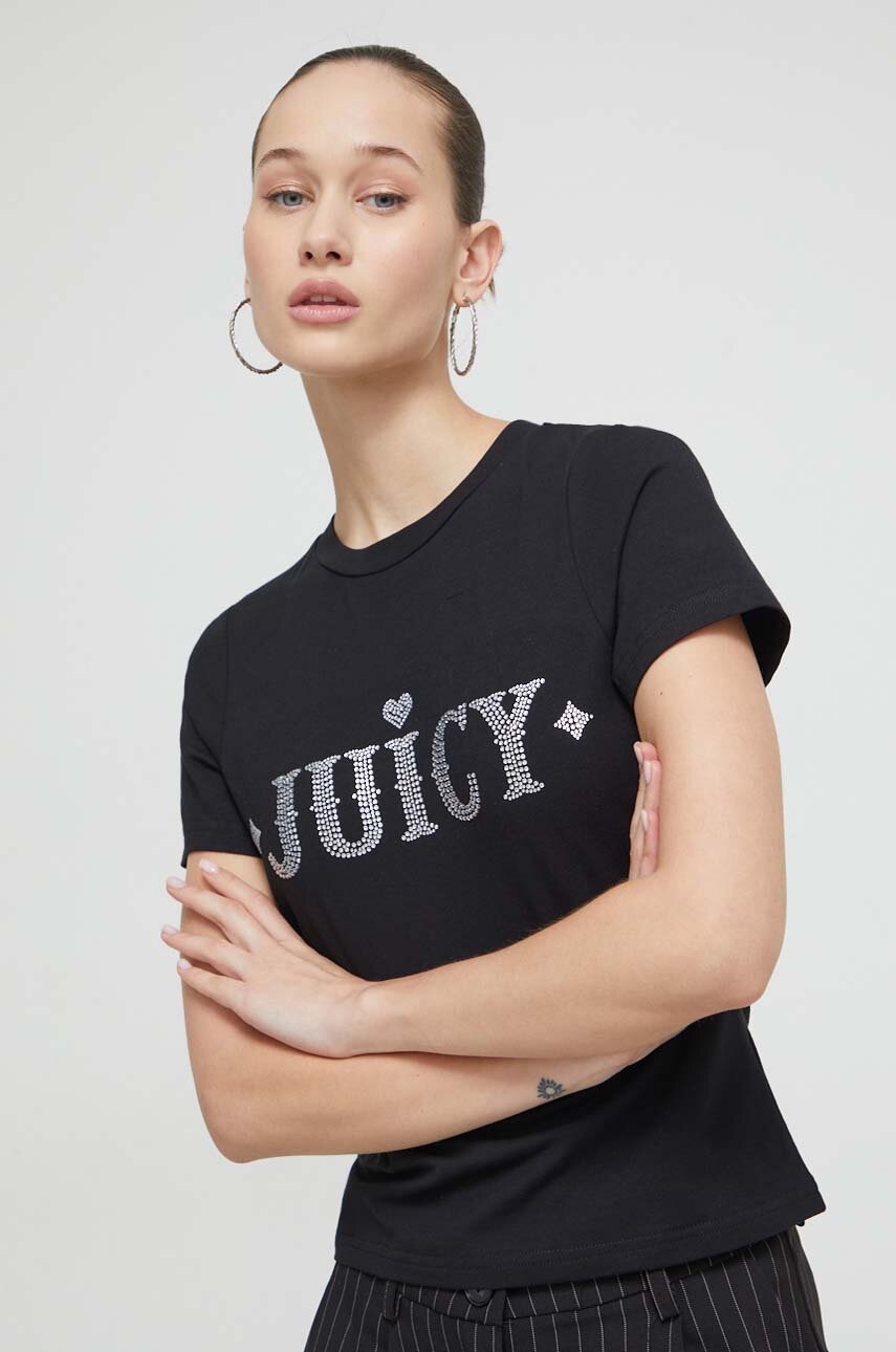 fekete Juicy Couture t-shirt