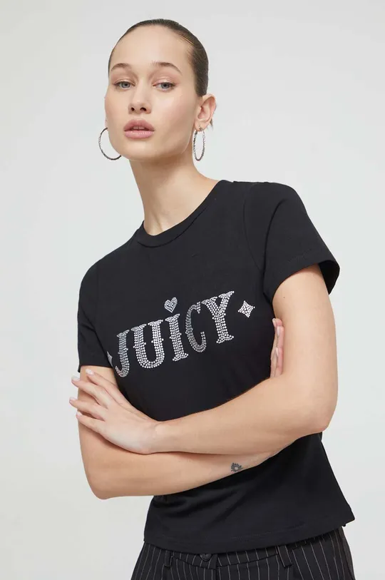 čierna Tričko Juicy Couture