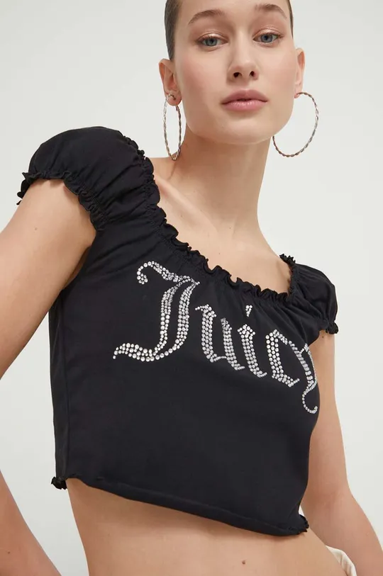 fekete Juicy Couture top
