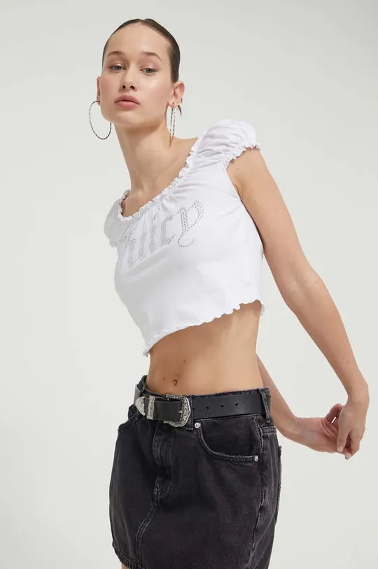 bianco Juicy Couture top Donna