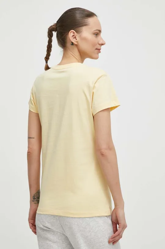 Helly Hansen t-shirt bawełniany żółty