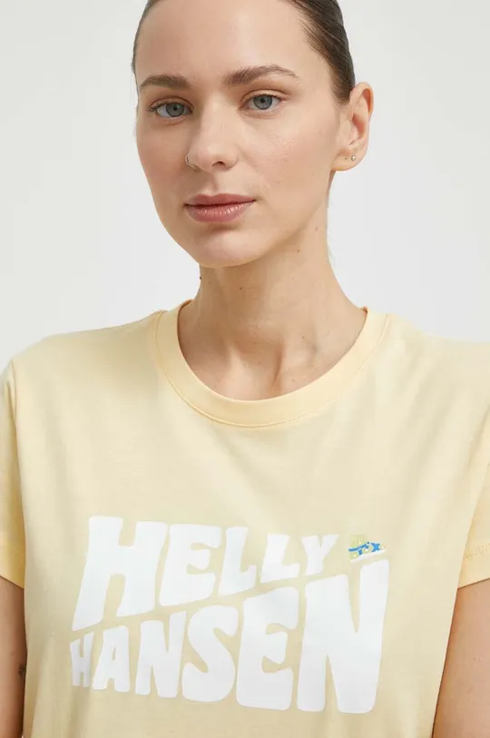 Хлопковая футболка Helly Hansen 100% Органический хлопок