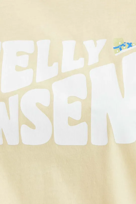 rumena Bombažna kratka majica Helly Hansen