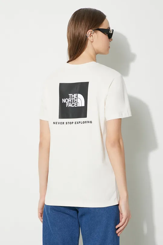 beige The North Face cotton t-shirt W S/S Relaxed Redbox Tee Women’s