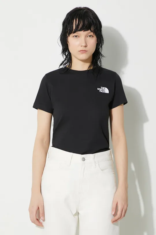 nero The North Face t-shirt in cotone W S/S Redbox Slim Tee