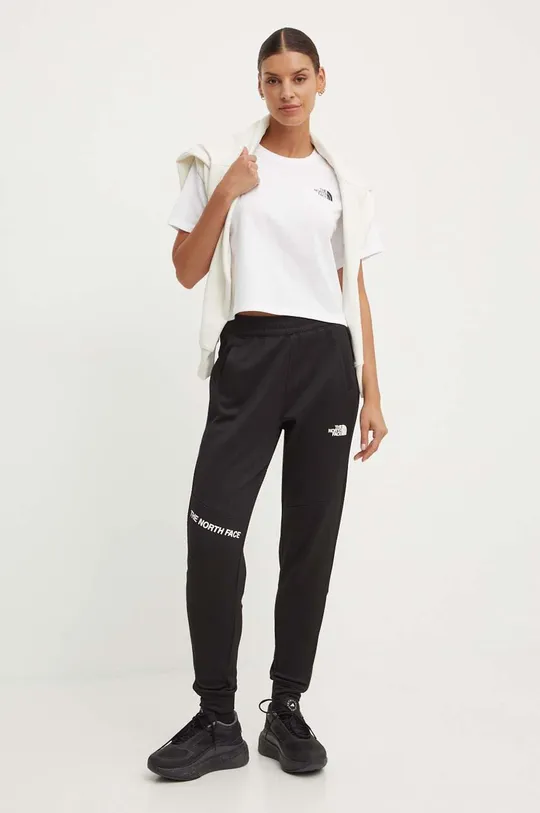 The North Face t-shirt W Simple Dome Cropped Slim Tee white