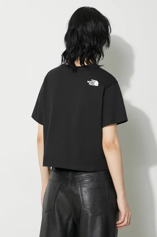 The North Face tricou W Simple Dome Cropped Slim Tee 60% Bumbac, 40% Poliester