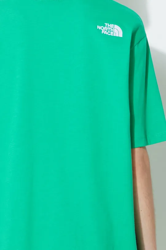 zelená Bavlněné tričko The North Face W S/S Essential Oversize Tee