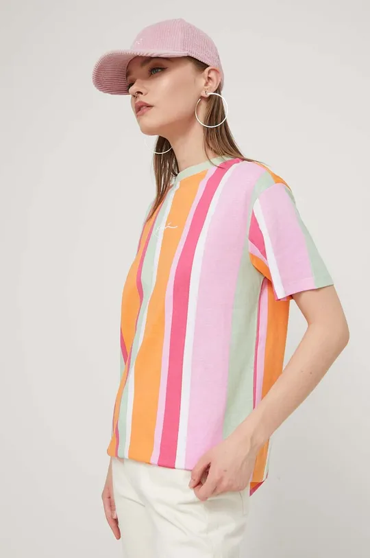 Karl Kani t-shirt bawełniany multicolor