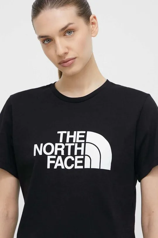 fekete The North Face pamut póló Női