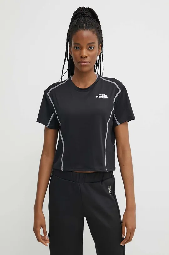 μαύρο Αθλητικό μπλουζάκι The North Face Hakuun Γυναικεία