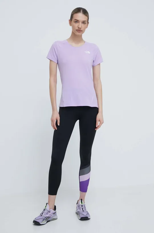 The North Face t-shirt sportowy Lightning Alpine fioletowy
