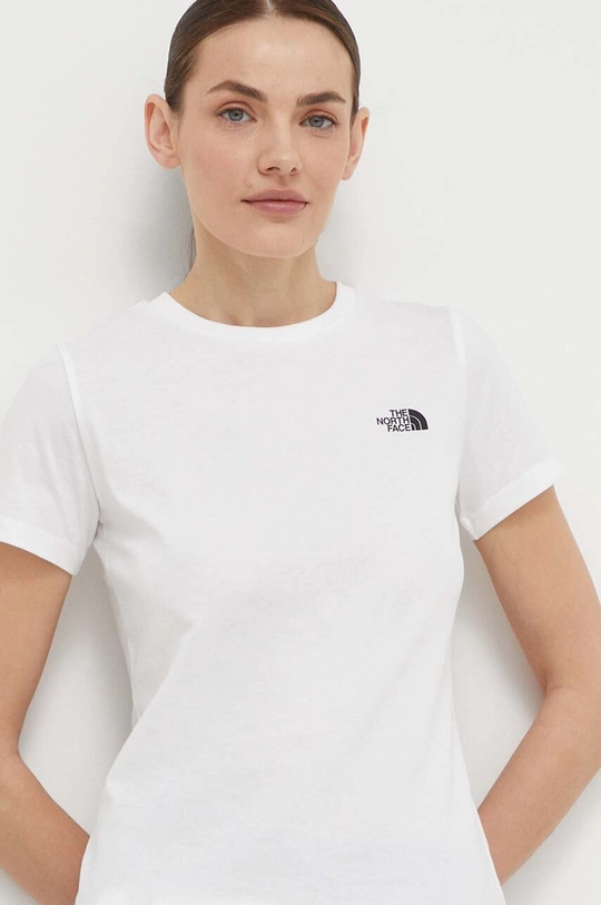 biały The North Face t-shirt Damski