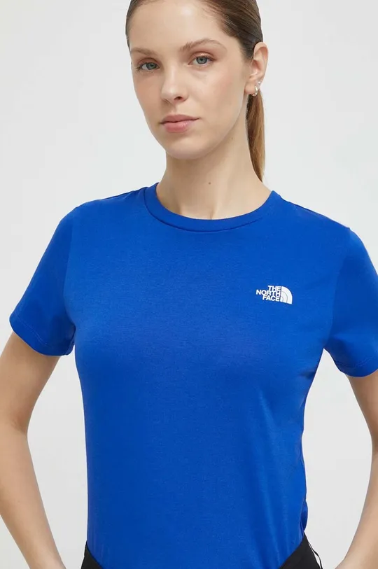 niebieski The North Face t-shirt