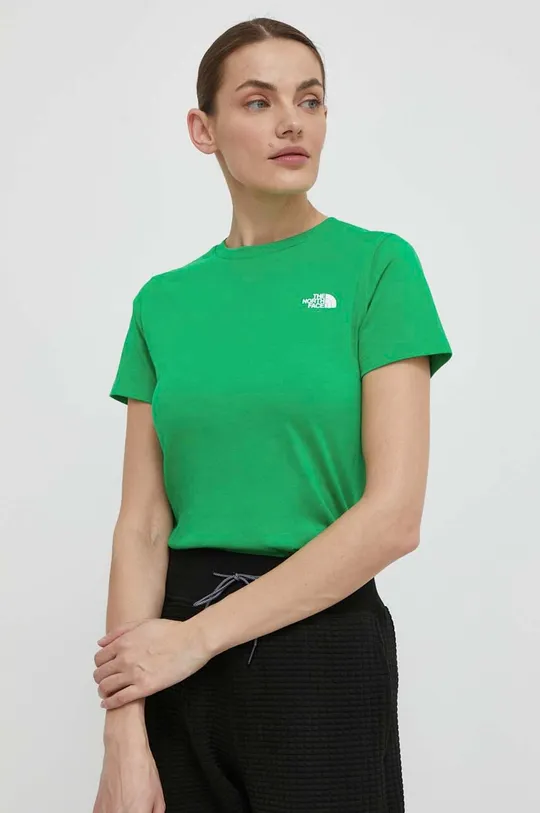 zöld The North Face t-shirt Női