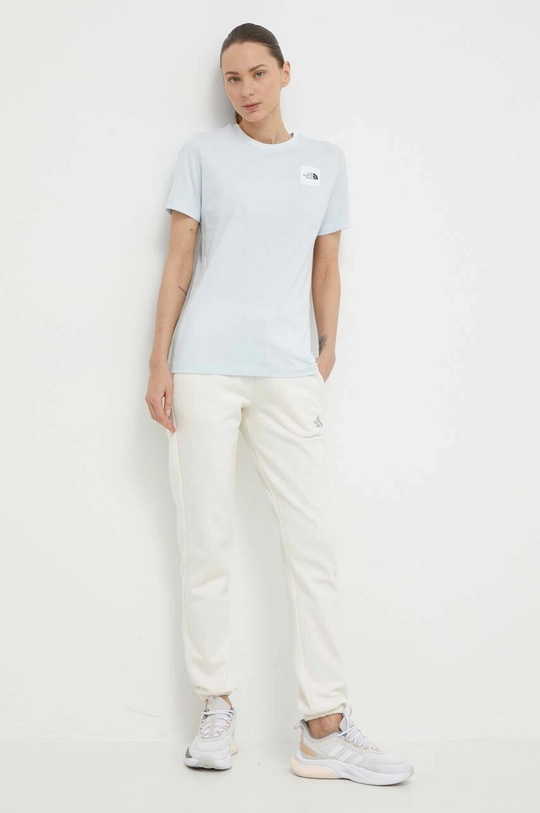 The North Face t-shirt in cotone blu