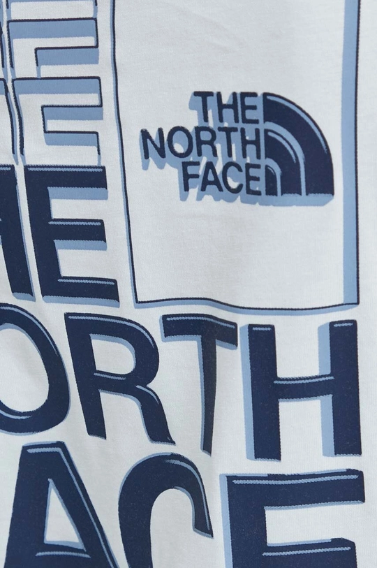 μπλε Βαμβακερό μπλουζάκι The North Face