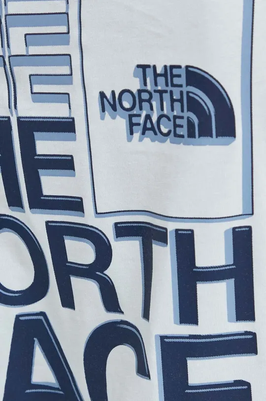 голубой Хлопковая футболка The North Face
