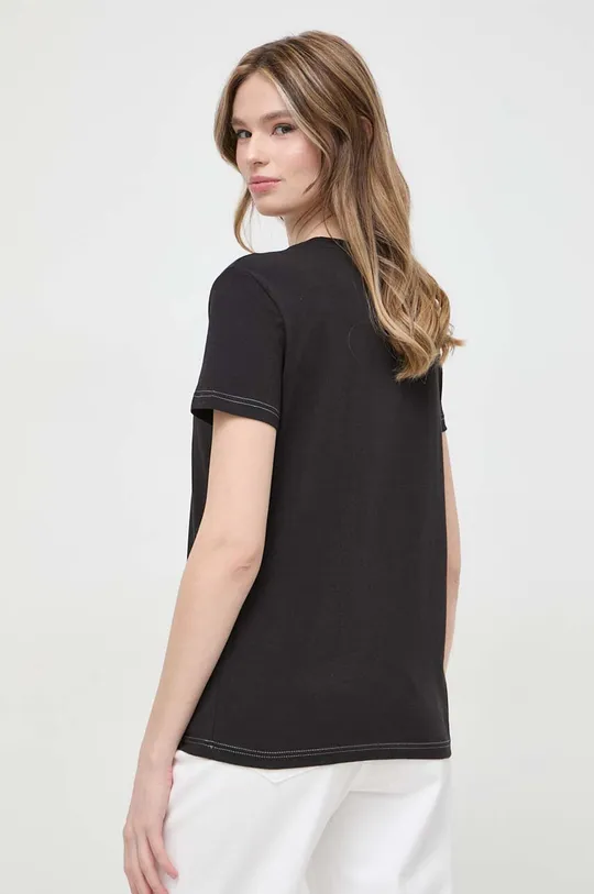 Odzież Karl Lagerfeld t-shirt bawełniany 24UW1735 czarny