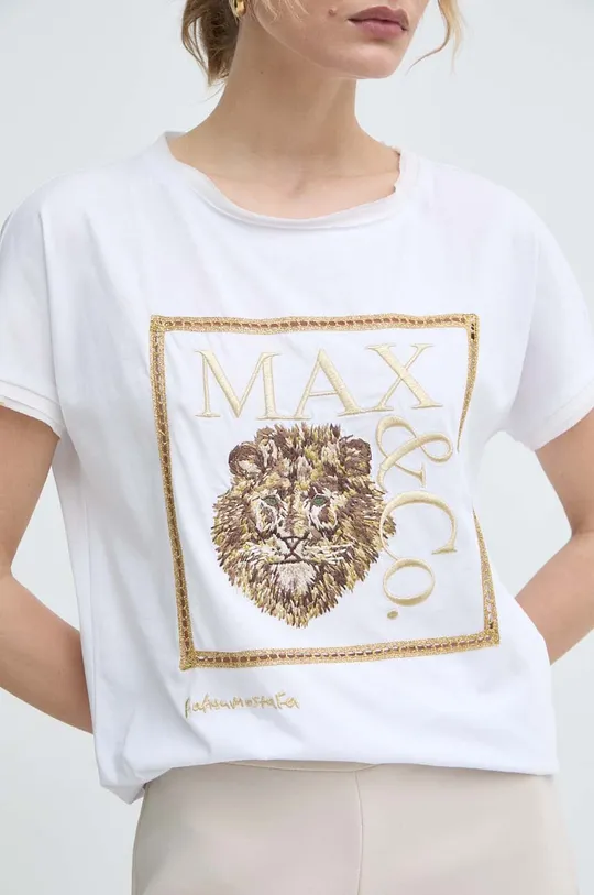 Хлопковая футболка MAX&Co. x FATMA MOSTAFA Женский