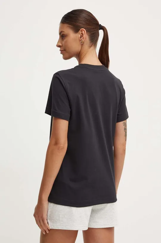 Βαμβακερό μπλουζάκι New Balance Essentials Cotton μαύρο