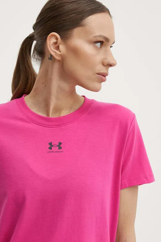 różowy Under Armour t-shirt