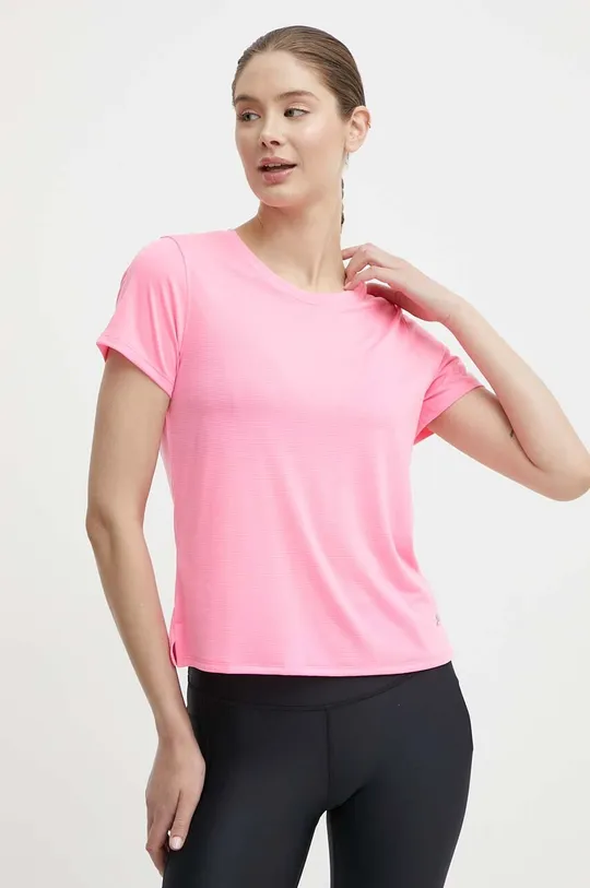ροζ Μπλουζάκι για τρέξιμο Under Armour Streaker Γυναικεία