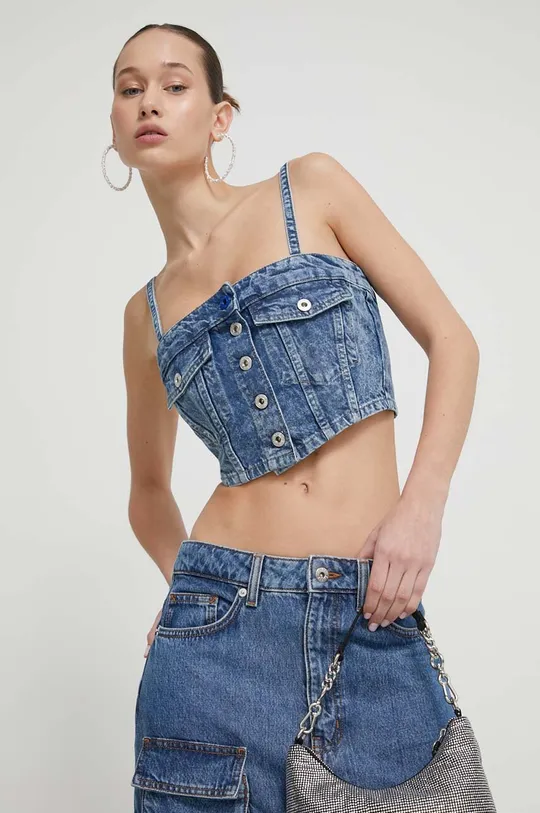 блакитний Джинсовий топ Karl Lagerfeld Jeans Жіночий