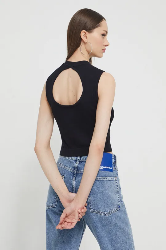 Karl Lagerfeld Jeans top 80% pamut, 20% poliamid