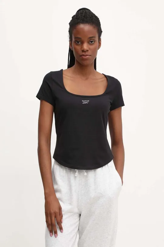 μαύρο Μπλουζάκι Reebok Classic Wardrobe Essentials Γυναικεία