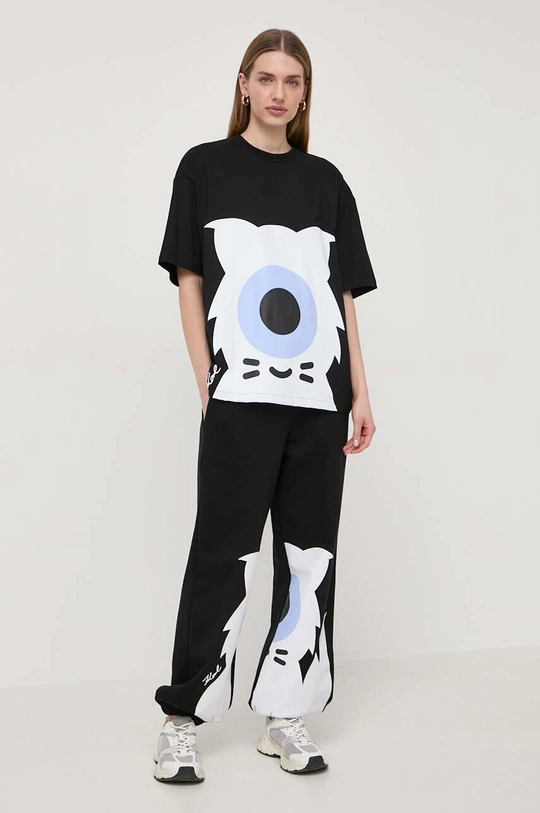 Karl Lagerfeld t-shirt in cotone x Darcel Disappoints nero