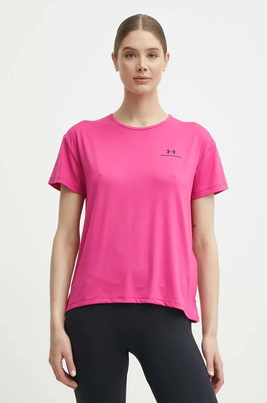 różowy Under Armour t-shirt treningowy Rush Energy 2.0