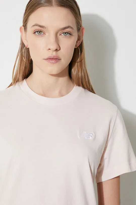 Βαμβακερό μπλουζάκι New Balance Jersey Small Logo Γυναικεία