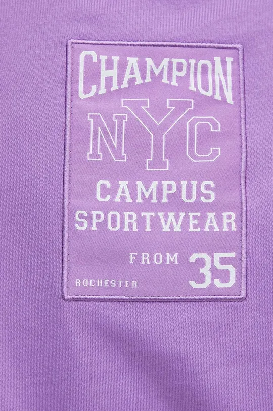 violetto Champion t-shirt in cotone