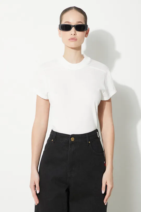 λευκό Βαμβακερό μπλουζάκι Rick Owens Small Level T-Shirt Γυναικεία