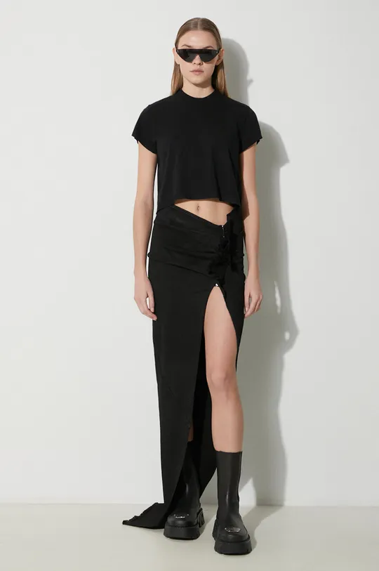 Rick Owens t-shirt in cotone Cropped Small Level T-Shirt nero